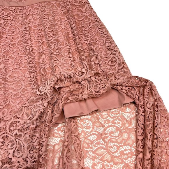 ENFOCUS STUDIO Mauve Lace Short Sleeve Maxi Dress (Size 8) - Picture 5 of 8